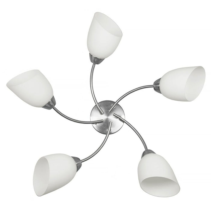 Lustră Activejet Benita Alb nichel Metal Sticlă 40 W 230 V