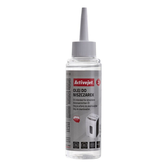 Ulei Lubrifiant pentru Distrugătoare de Hârtie Activejet ASO-125 125 ml