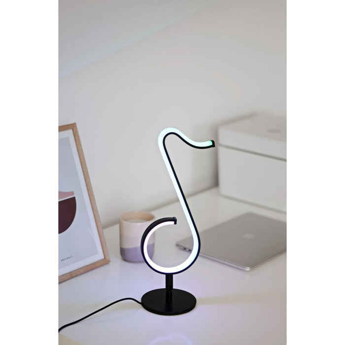 Lampă de masă Activejet AJE-MELODY RGB Negru Plastic 7 W 5 V