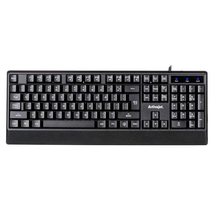Tastatură Activejet K-3255 Negru Monocrom QWERTY