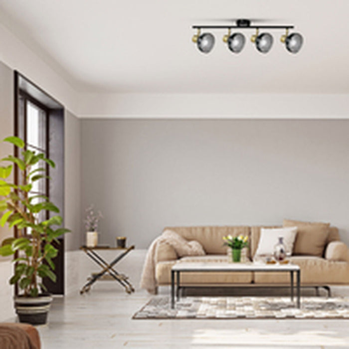 Lustră Activejet AJE-LISA 4P                     Negru Aur Metal 40 W 230 V