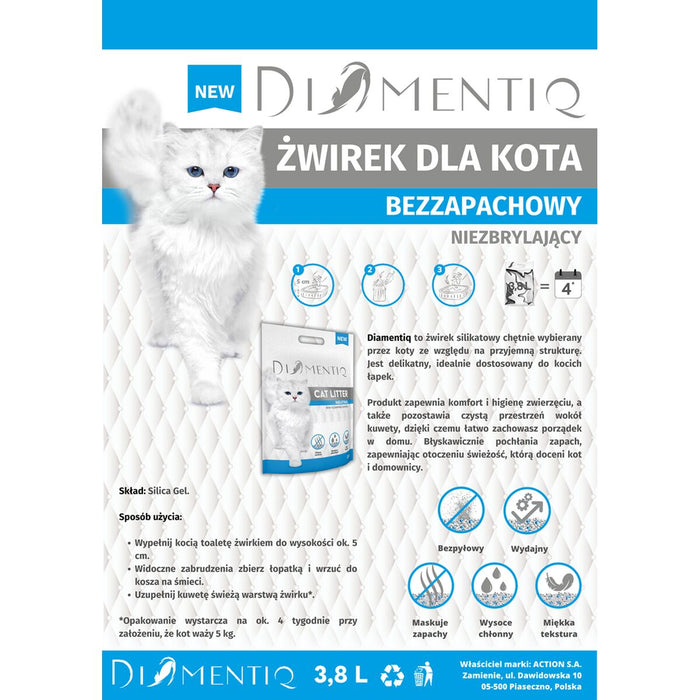 Nisip pentru pisici Diamentiq 3,8 L