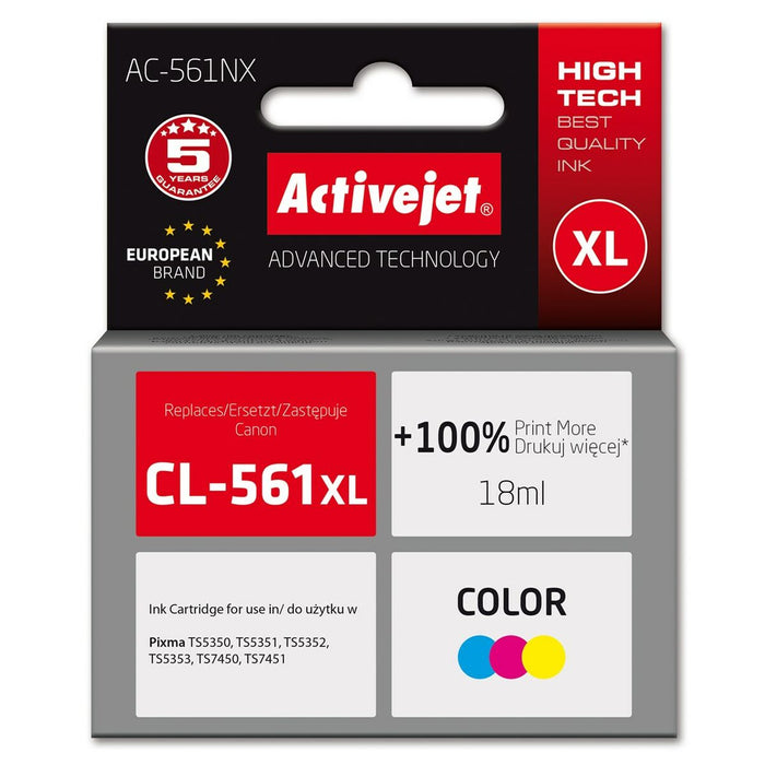 Cartuș cu Cerneală Originală Activejet AC-561NX Cyan/Magenta/Galben