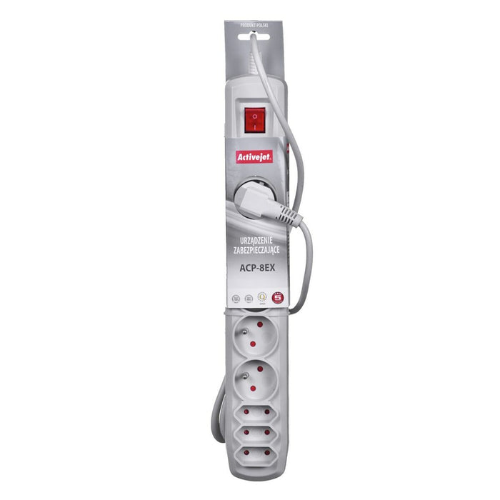 Placă de circuit Prize 8 Puncte de Conectare cu Întrerupător Activejet APN-8G (5 m)