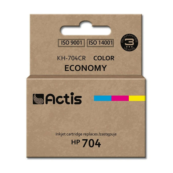 Cartuș cu Cerneală Originală Actis KH-704CR Cyan/Magenta/Galben