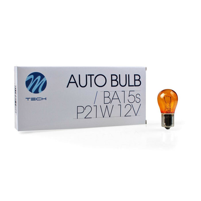 Bec auto M-Tech Z19 12 V BA15S Portocaliu 21W