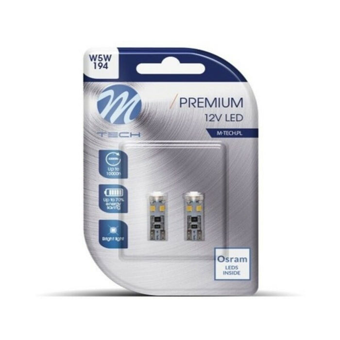 Bec LED M-Tech LB312W W5W (2 pcs)