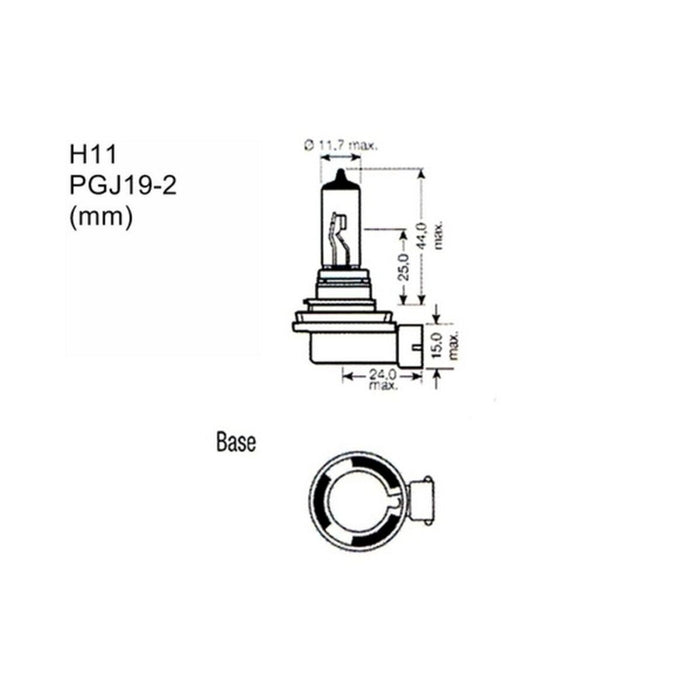 Bec auto M-Tech PTZSW11-DUO H11 12V 55W