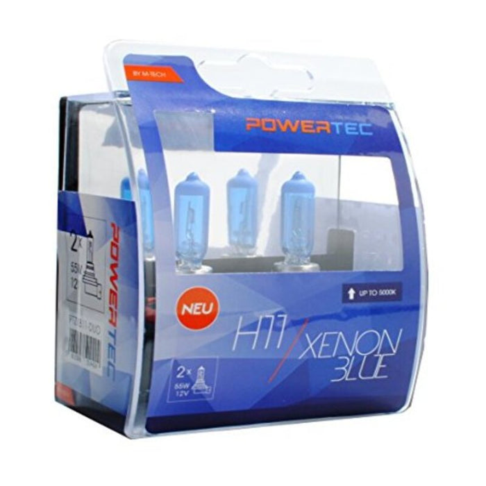 Bec auto M-Tech PTZXB11-DUO H11 12V 55W 5000K Xenon Blue
