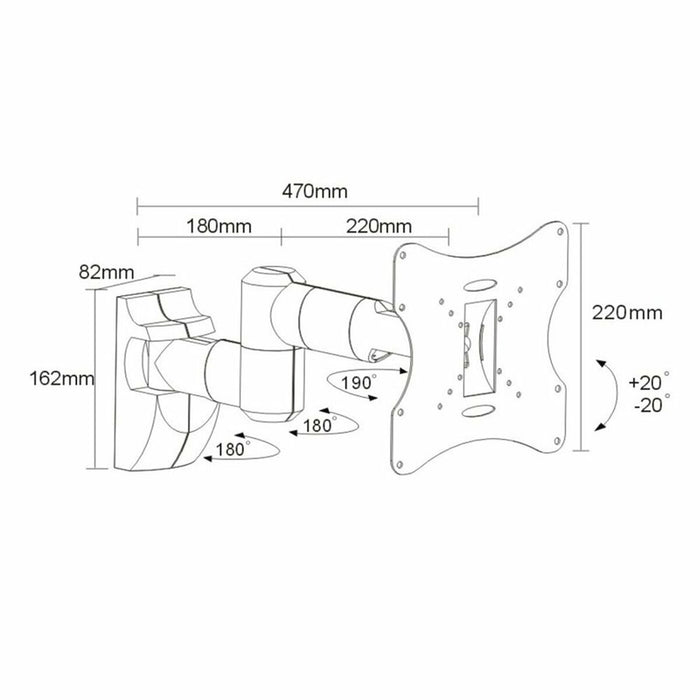Suport TV MacLean MC-503 A S 23" 42" 30 Kg