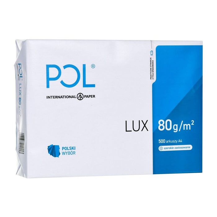 Hârtie pentru printat POL International Paper Lux Alb A4 500 Frunze