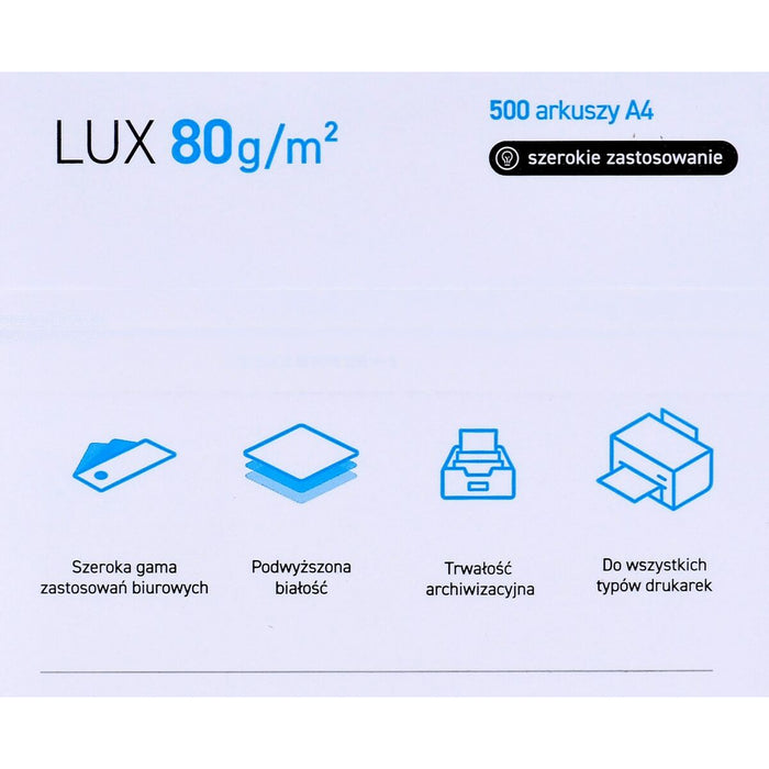 Hârtie pentru printat POL International Paper Lux Alb A4 500 Frunze