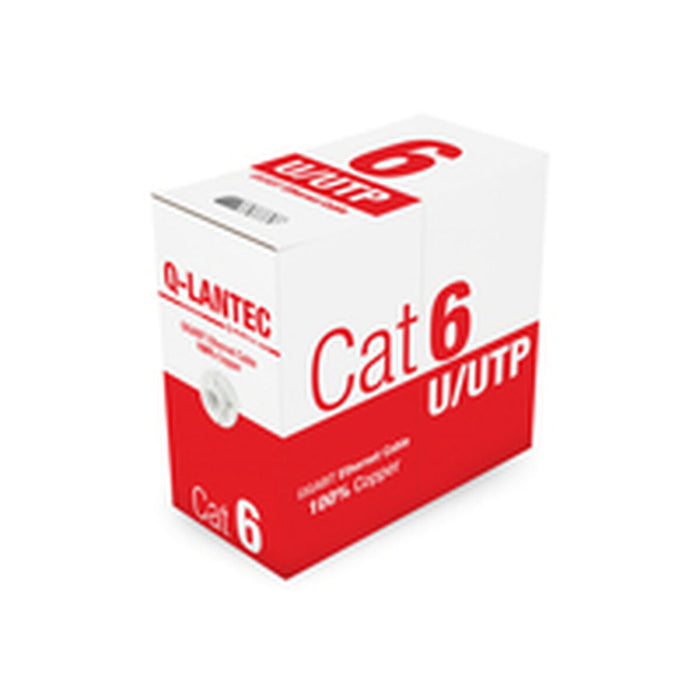Cablu de Rețea Rigid UTP Categoria 6 Q-Lantec KIU6PVC305Q Gri deschis 305 m