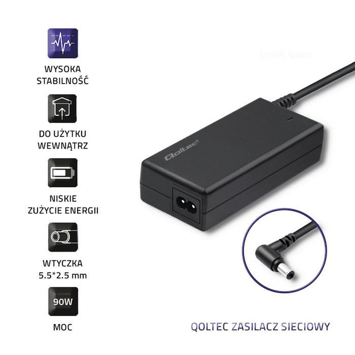 Încărcător pentru Laptop Qoltec 50099.90W 90 W