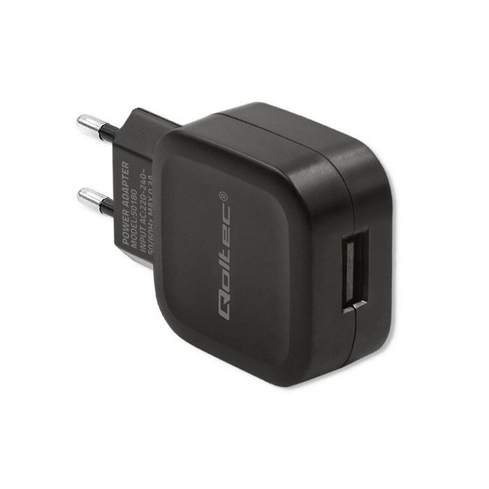 Încărcător de Perete Qoltec 50180 Negru 12 W