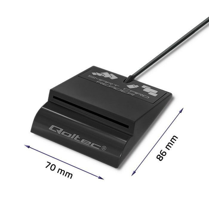 Cititor de Carduri Qoltec 50636 Negru