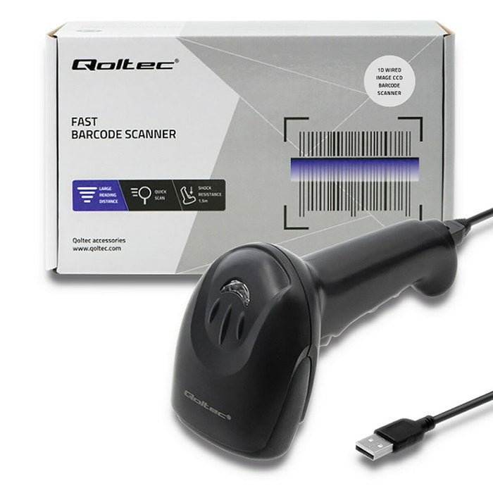 Cititor de Coduri de Bare Qoltec 50866