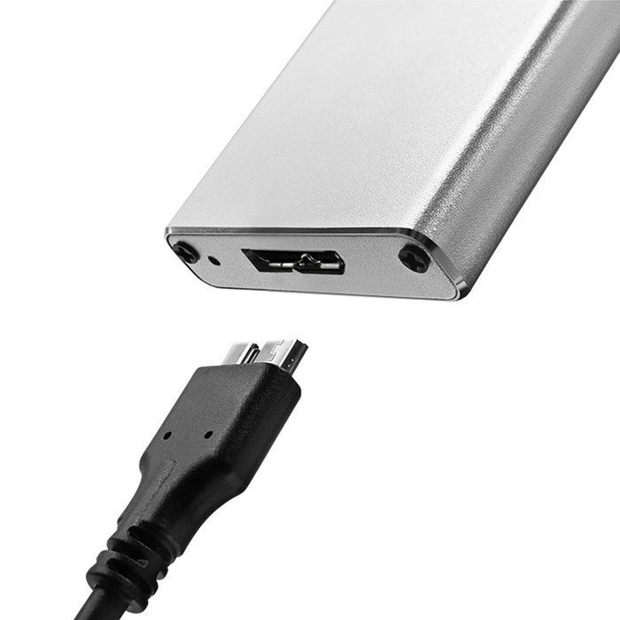 Cutie Externă Qoltec 51833 Gri