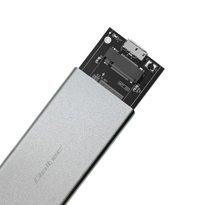 Cutie Externă Qoltec 51833 Gri