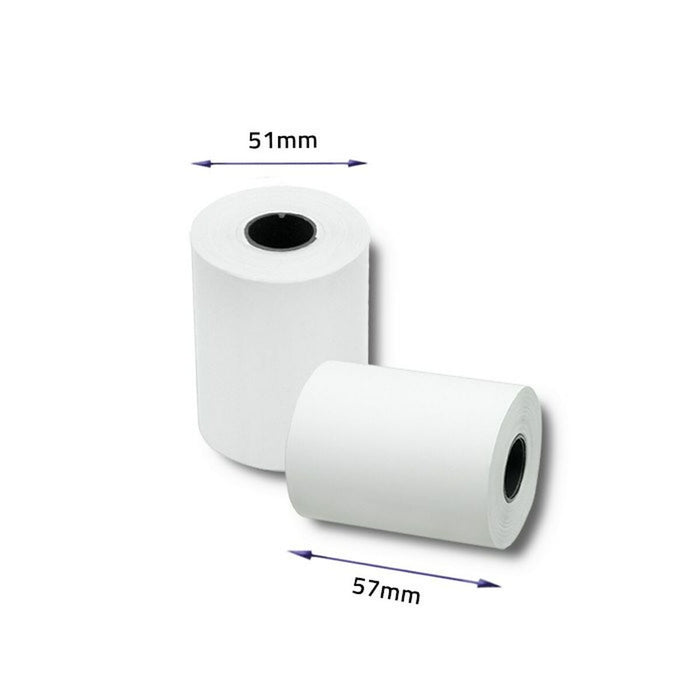 Rolă de Hârtie Termică Qoltec 51895 10 Unități Alb 57 mm 30 m