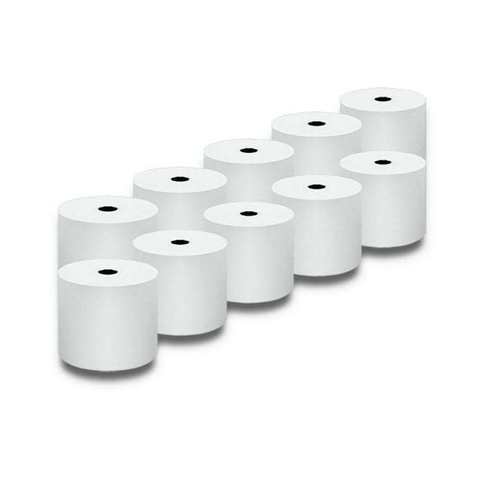 Rolă de Hârtie Termică Qoltec 51897 10 Unități Alb 57 mm 40 m