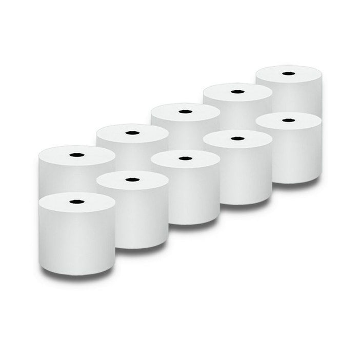 Rolă de Hârtie Termică Qoltec 51898 10 Unități Alb 57 mm 60 m