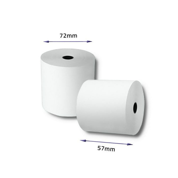 Rolă de Hârtie Termică Qoltec 51898 10 Unități Alb 57 mm 60 m