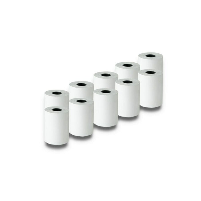 Rolă de Hârtie Termică Qoltec 51899 10 Unități Alb 57 mm 16 m