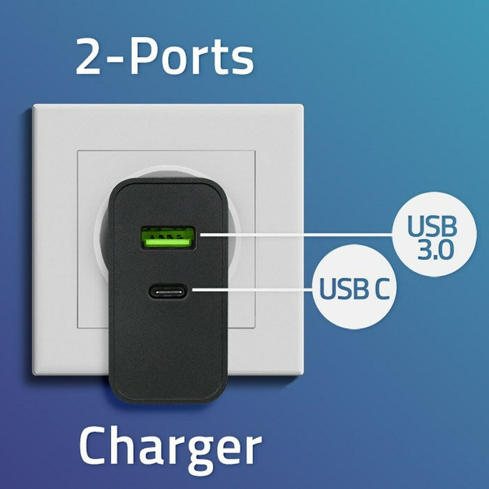 Încărcător de Perete Qoltec 52378 Negru 45 W (1 Unități)