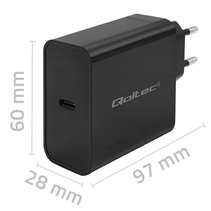 Încărcător de Perete Qoltec 52379 Negru 65 W (1 Unități)