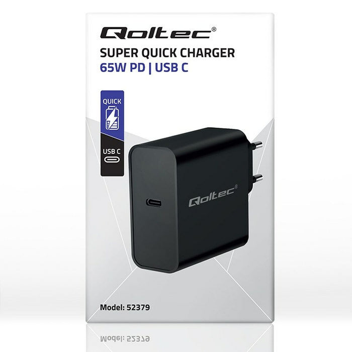 Încărcător de Perete Qoltec 52379 Negru 65 W (1 Unități)