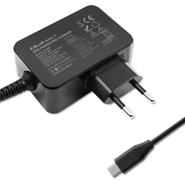 Încărcător de Perete Qoltec 52385 Negru 45 W (1 Unități)
