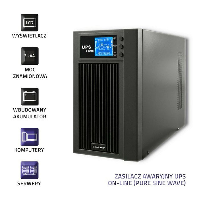Sistem de Alimentare Neîntreruptă Interactiv Qoltec 53043 2400 W