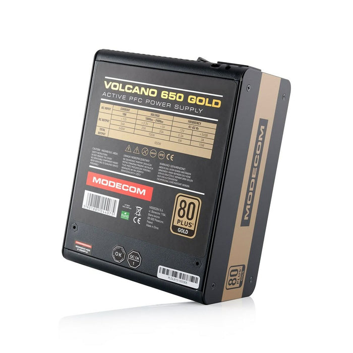 Sursă de Alimentare Modecom Volcano 650 Gold 650 W 6 W ATX 80 Plus Gold