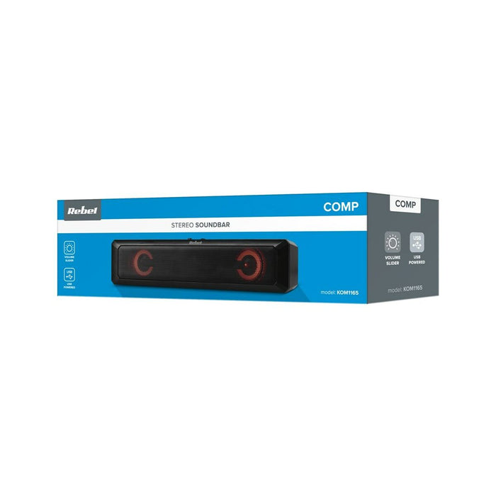 Difuzoare PC Rebel Comp Soundbar Negru