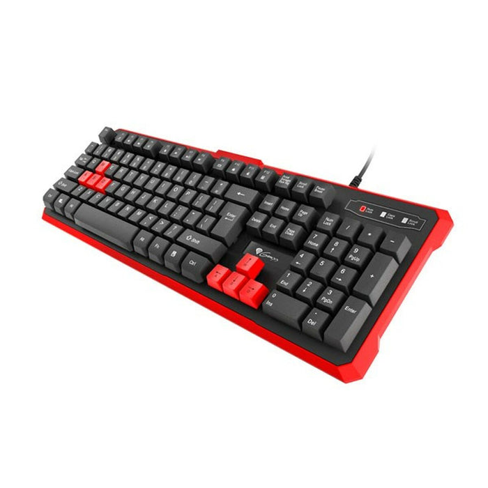 Tastatură Natec RHOD 110 Negru Roșu Negru/Roșu