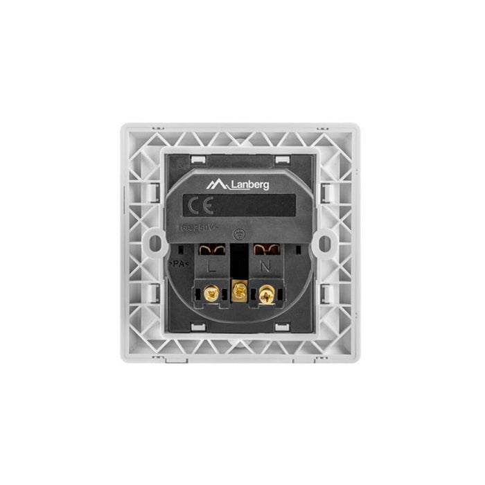 Mufă de Alimentare Lanberg AC-WS01-USB2-F