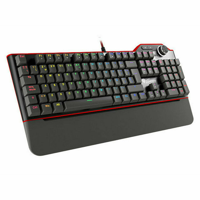 Tastatură Gaming Genesis NKG-1793 Qwerty Spaniolă QWERTY RGB Negru