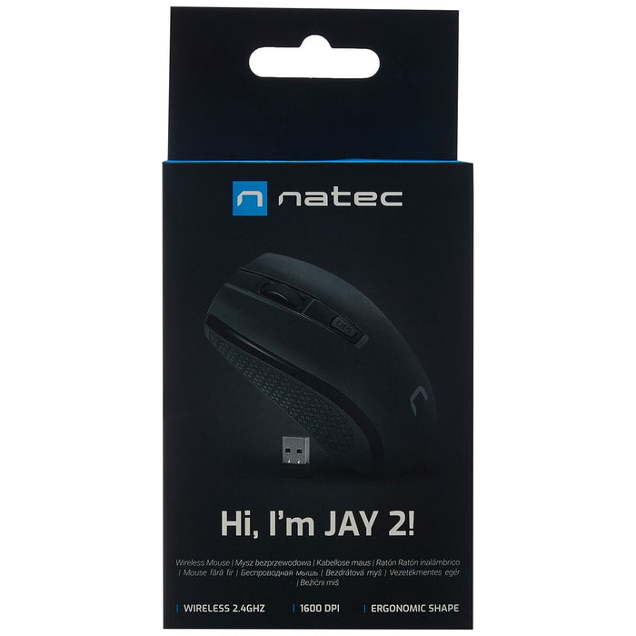 Mouse Natec JAY 2 Negru Fără Fir 1600 dpi