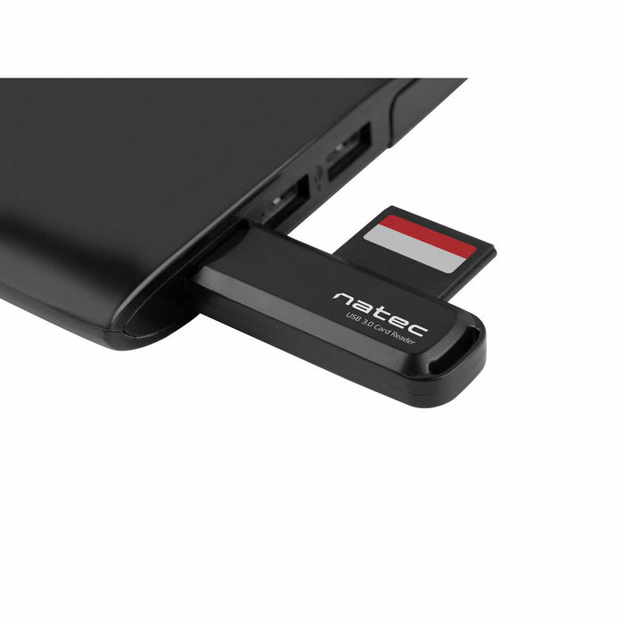 Cititor Extern de Carduri Natec Scarab 2 card Black USB 3.0 Type-A - Card-Reader Negru
