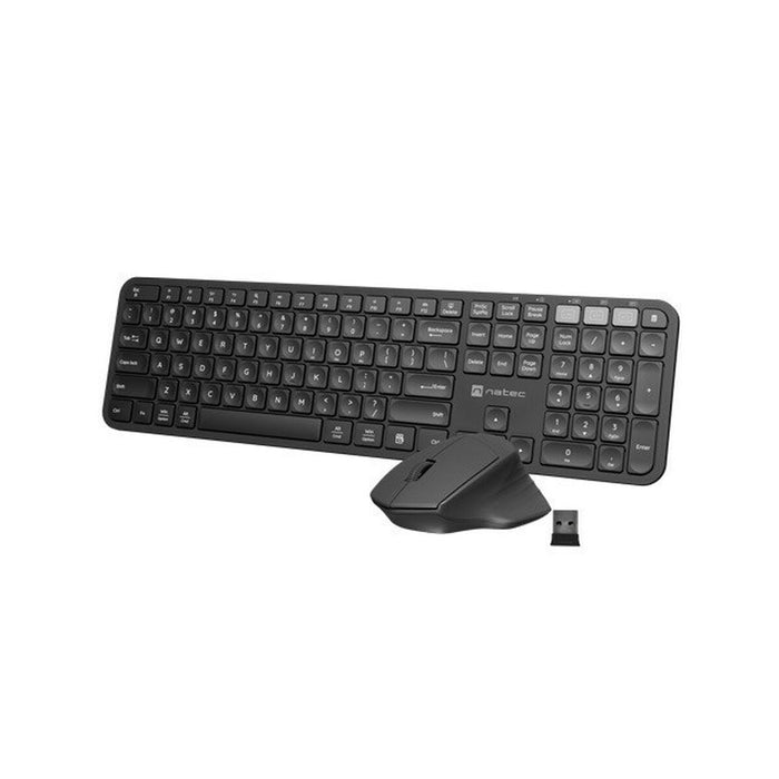 Tastatură și Mouse Natec NKL-1998 Qwerty US Negru