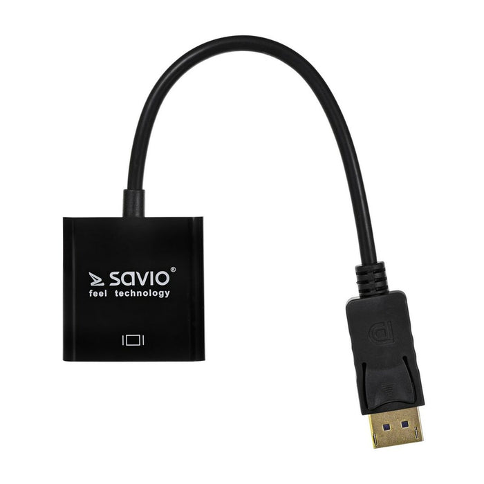 Adaptor DisplayPort la DVI Savio CL-91 Negru 20 cm