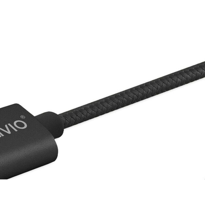 Cablu USB la Micro USB și USB C Savio CL-128 Negru 1 m