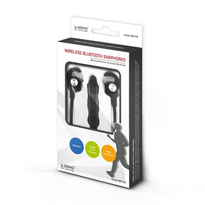 Căști Bluetooth Sportive Savio WE-02 Negru