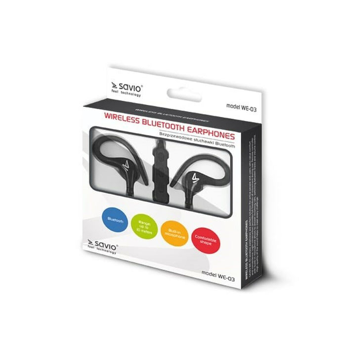 Căști Bluetooth Sportive Savio WE-03 Negru