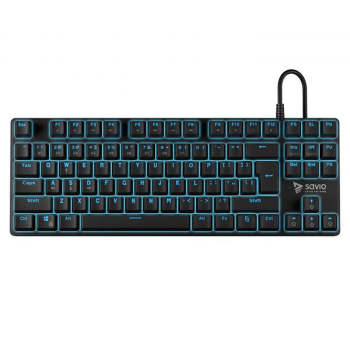 Tastatură Savio Tempest RX Negru Engleză QWERTY