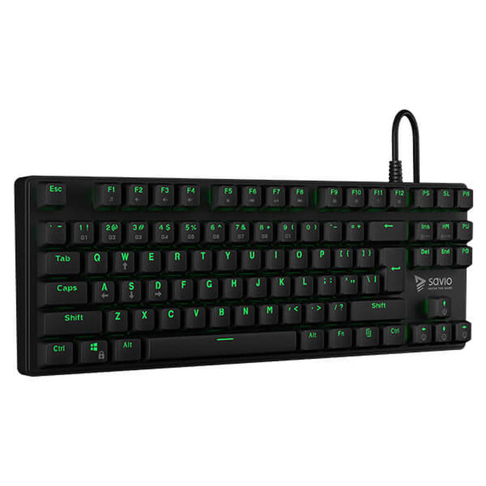 Tastatură Savio Tempest RX Negru Engleză QWERTY