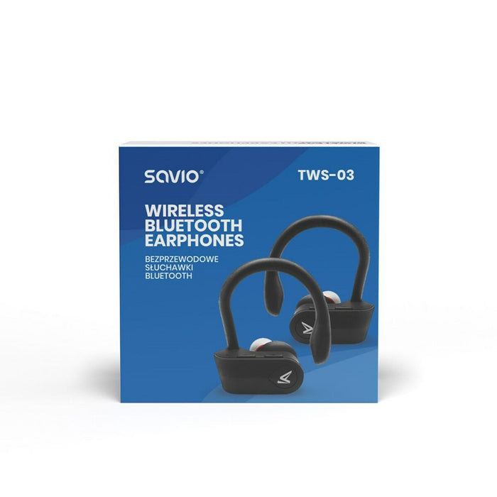 Căști in Ear Bluetooth Savio TWS-03 Negru Grafit