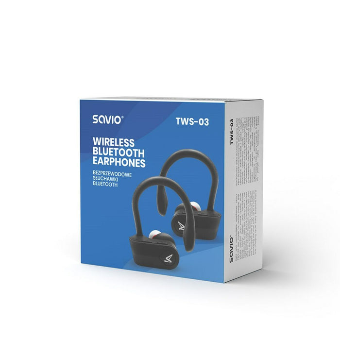 Căști in Ear Bluetooth Savio TWS-03 Negru Grafit