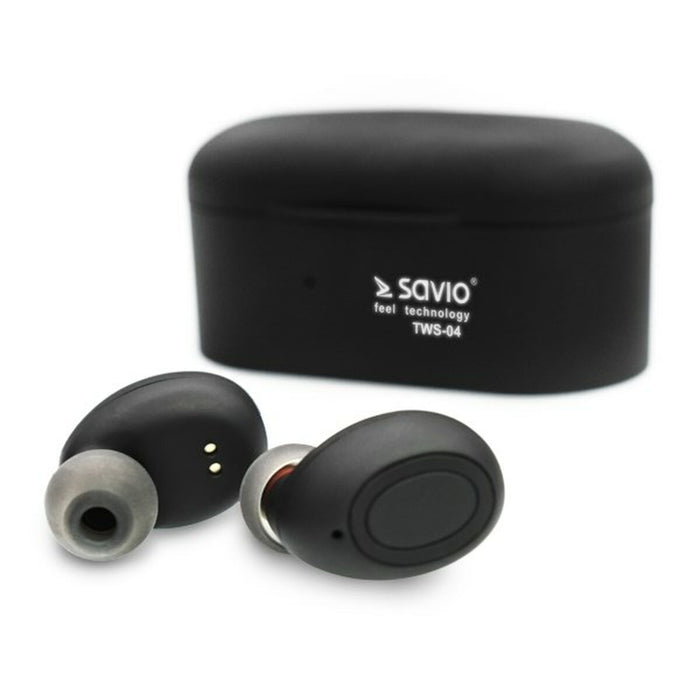 Căști in Ear Bluetooth Savio TWS-04 Negru Grafit